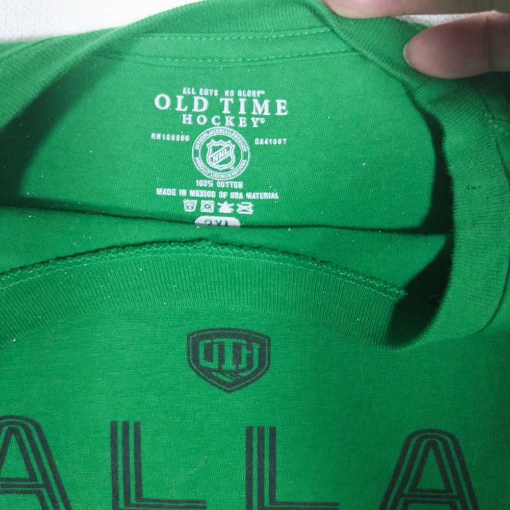 Old Time Hockey Dallas Stars 2XL Mens NHL Graphic T-Shirt Green - Picture 3 of 4
